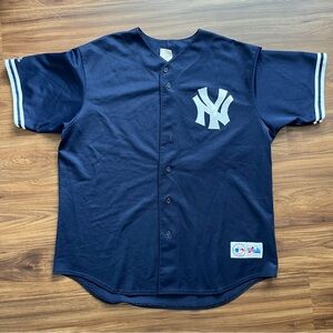 New York Yankees Majestic Navy Blue Baseball Jersey